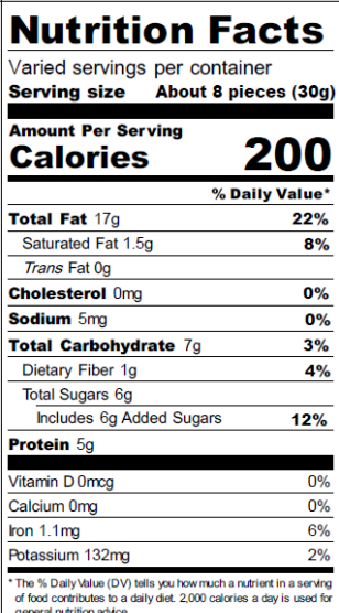 Caramelized Walnuts Minitub NFT