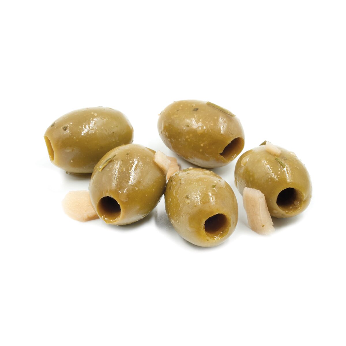 Minced Garlic Marinated Mt. Athos Green Olives, Pitted (Kit)
